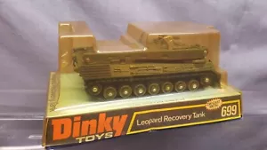 DE COLECCIÓN DINKY TOYS 699 6 TANQUE DE RECUPERACIÓN DE LEOPARDO COMPLETO NUNCA ABIERTO COMO NUEVO - Imagen 1 de 8