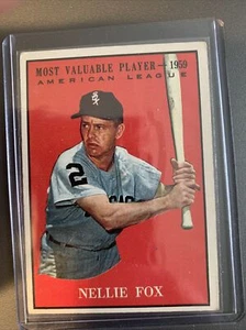 NELLIE FOX #477 - 1961 TOPPS Baseball MVP - See pics - Nice card! - Picture 1 of 2