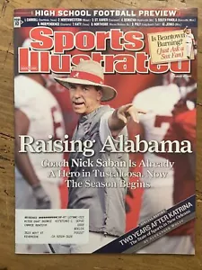Alabama 2007 Nick Saban First Alabama Game RARE 1ST Game GOAT Crimson Tide - Picture 1 of 11