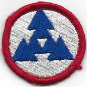 Vintage 2" ROT WEISS & BLAU MILITÄR PFEILE PATCH J1 - Bild 1 von 2