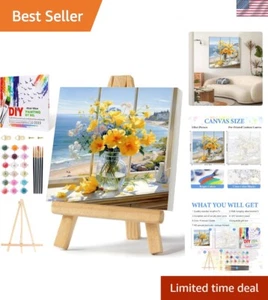 Paint by Numbers Kit Canvas 16x16 Inch Framed with Easel DIY Art Home Decor - Picture 1 of 9