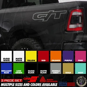 Vinyl Stickers Decal Graphics For GT Fits Dodge Ram Rebel Truck Warlock USA x2 - Picture 1 of 5