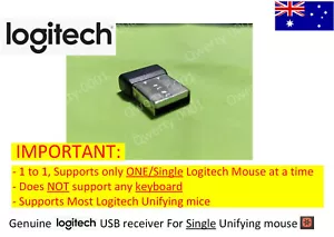 Genuine Logitech Wireless USB Receiver Dongle for 1 single Unifying Mouse - Picture 1 of 2