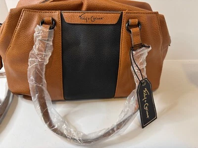 Cartera Foley + Corinna HYGGE, imitación cuero coñac nueva con etiquetas Foto 1 de 4