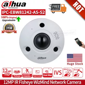 Dahua 12MP Bulit-in Mic Panoramic Fisheye IP Camera IPC-EBW81242-AS-S2 Heatmap - Bild 1 von 12