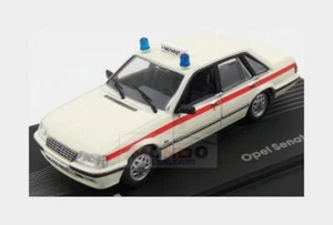 1:43 EDICOLA Opel Senator A2 Notarzt Ambulance 1982 White Red OPCOL102-ABMOP102 - Foto 1 di 2