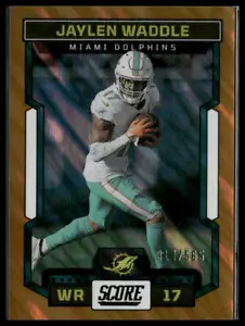 2023 Puntuación #274 Jaylen Waddle Lava #/565 Miami Dolphins - Imagen 1 de 2