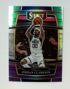2021-22 Panini Select #38 Jordan Clarkson Green White Purple Prizms Utah Jazz - Picture 1 of 2