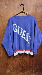 Vintage 1989 Guess Crewneck Sweatshirt Purple  - Bild 1 von 4