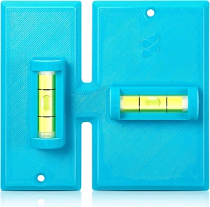 Template w/ Levels for 1 Gang & 2 Gang Metal & Non Metal Electrical Box Installs - Picture 1 of 7