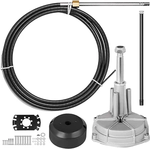 Boat Steering Control Cable 16“ Outboard Mechanical Rotary Steering Kit 16 Feet - Picture 1 of 4