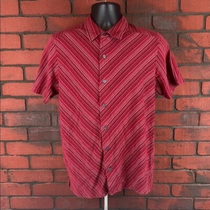 Kenneth Cole Men's Medium Geometric Short Sleeve Button-Down Shirt – Casual - Picture 1 of 6