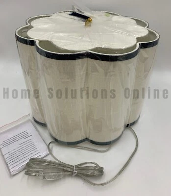 Pingente ajustável Pottery Barn Teen borla linho tom tambor azul marinho 15" diamante #W129 - Imagem 1 de 4