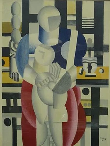 SEMINAL 1921 FRAMED FERNAND LEGER Léger LITHO PRINT: La Femme et l’Enfant - Picture 1 of 8