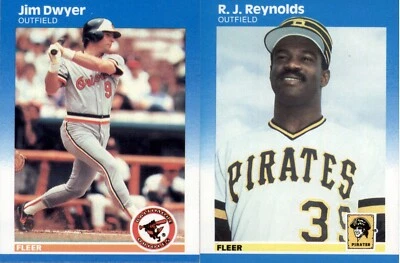 1987 Fleer Baseball (1-250) - YOU PICK THE CARD - Image 1 of 4