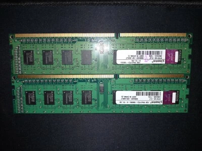 Kingston Memory 2GB (2x 1GB) PC3-10600U Desktop PC DDR3 1RX8 KTW149 TESTED - Image 1 of 2