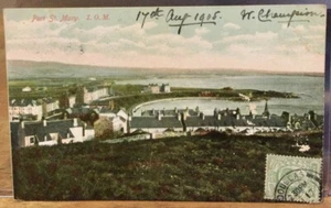 Postal De Colección PUERTO SAN MARÍA Isla de Man OIM Manx Sun Serie Nº 0261 1905 - Imagen 1 de 2
