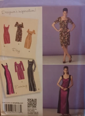 SIMPLICITY Sewing Pattern #1778 Misses' DAY & EVENING dress size 6-14  UC/FF - Image 1 of 4