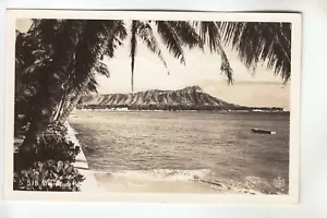 Real Photo Postcard Diamond Head Honolulu Hawaii HA S518 - Picture 1 of 1