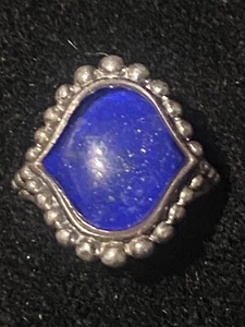 LAGOS Sterling Silver Contessa Blue Lapis Doublet Ring Size 6.25 - Picture 1 of 5