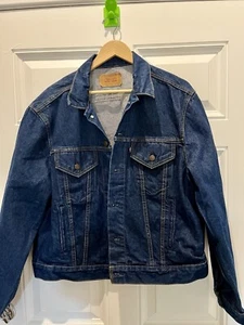 Vintage Mens Levi’s Trucker Jacket Size 50 Made In USA 80s - Picture 1 of 10