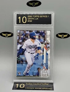 2020 Topps Series 1 Los Angeles Dodgers GAVIN LUX #292 rookie graded mint LRG 10 - Picture 1 of 2