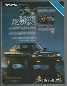 Anuncio Toyota Cressida 1988, sedán Toyota Cressida, anuncio impreso - Imagen 1 de 3