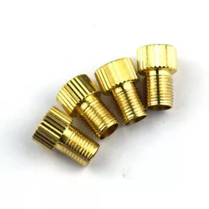 Paquete de 2 adaptadores convertidores de vástago de válvula Presta a Schrader adaptadores de válvula de bicicleta - Imagen 1 de 17