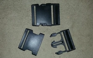 HEBILLA DE CINTURÓN DE PLÁSTICO NEGRO 50mm - NUEVA HECHA - IDEAL PARA CINTURONES Y CAMPAMENTOS MILITARES - Imagen 1 de 1