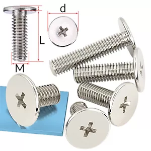 M2 M2.5 M3 M4 Laptop Computer Phillips Thin Flat Extra Big Large Head Screw - Picture 1 of 28
