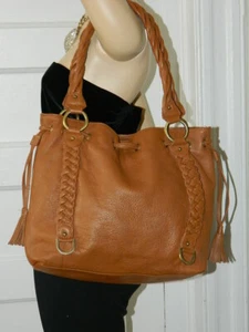 MICHAEL ROME DESIGNS WOMEN DRAWSTRING LEATHER HANDBAG - Picture 1 of 12