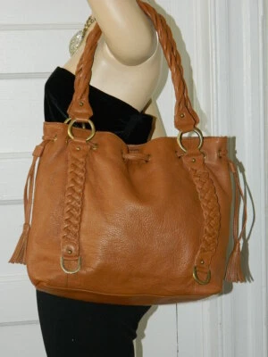 BOLSO DE MANO DE CUERO CON CORDÓN MICHAEL ROME DESIGNS MUJER Foto 1 de 4