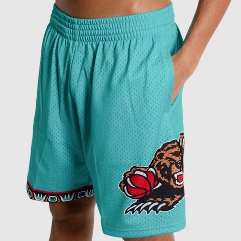 MEN'S MITCHELL & NESS VANCOUVER GRIZZLIES NBA 1995-96 SWINGMAN Shorts Size 2XL Cover