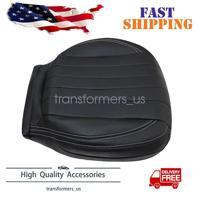 Cubierta de asiento de cuero inferior de pasajero negra para Mercedes Benz E300 E350 2017-2020 Foto 1 de 4