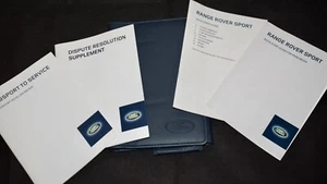 Land Rover Range Rover Sport Owners Manual Blue Leather Case Holder & Books UT3 - Picture 1 of 6