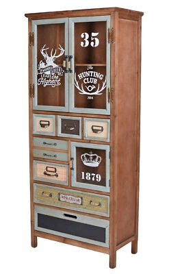 Standvitrine Fábrica Armario Vitrina New York Armario de Vajilla Escaparate - Imagen 1 de 4