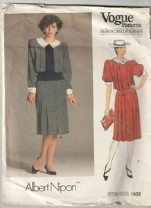 1602 VOGUE Albert Nippon - DRESS - Sz 12 B 34" - Picture 1 of 2