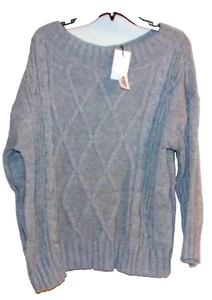NEW BB DAKOTA POWDER BLUE PULL OVER SWEATER XL - Picture 1 of 3
