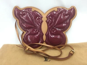 Auth Louis Vuitton Vernis Pochette Butterfly shoulder Bag A rank 1G210050n" - Picture 1 of 8