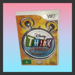 DISNEY THINK FAST Nintendo Wii Juego PAL Completo RARO Muy Buen Estado - Imagen 1 de 5