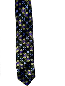 Ted Baker London Silk Necktie Green Blue Argyle Classic Tie Career Luxury NEW - Picture 1 of 5