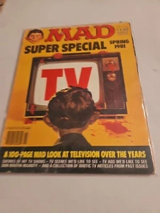 Vintage 1981 Spring MAD Magazine, Super Special Issue, TV Over The Years (CP454) - Picture 1 of 2