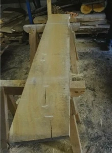 Eichenbohlen Eichenholz Schnittholz Massivholz Drechselholz Bretter, 200x29x4 cm - Bild 1 von 2