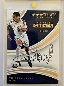 2017 Immaculate All-Time Greats THIERRY HENRY On Card 01/10 - Bild 1 von 2