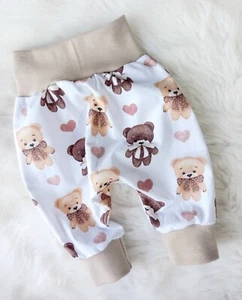 NEU * Baby Pumphose * Größe 62 * Mitwachshose * Babyhose * Strampler * Teddy - Bild 1 von 4