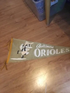 Very Rare Baltimore Orioles Pennant And 1954 American League Schedule - Picture 1 of 9