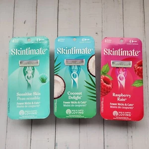 3x Maquinillas de afeitar desechables Skintimate para mujer, 4 maquinillas de afeitar cada una, variedad como en la foto  - Imagen 1 de 2