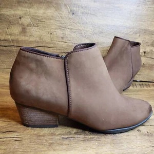 Blondo waterproof Villa Brown Leather sz 12M ankle bootie - Picture 1 of 12