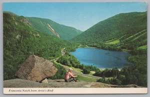 Mann auf Franken Kerbe Echo See, White Mountains, New Hampshire, PC - Bild 1 von 2