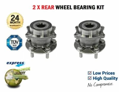 FOR SUBARU LEGACY V Estate 2.5 i AWD BRM 2012-2014 2x Rear WHEEL BEARINGS - Image 1 of 4